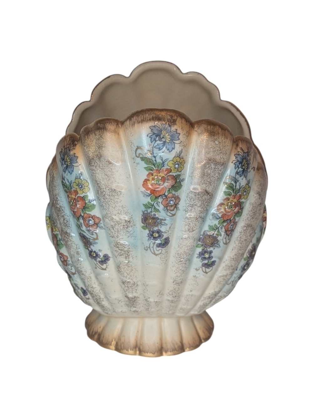 Vintage Abington USA pottery vase Vintage Porcelain Abington Vase Antique Shell